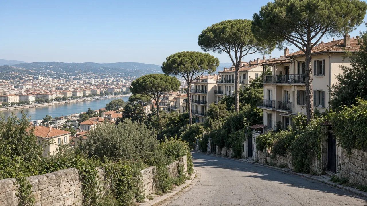 Quartier de L'Ariane dans l'est de Nice