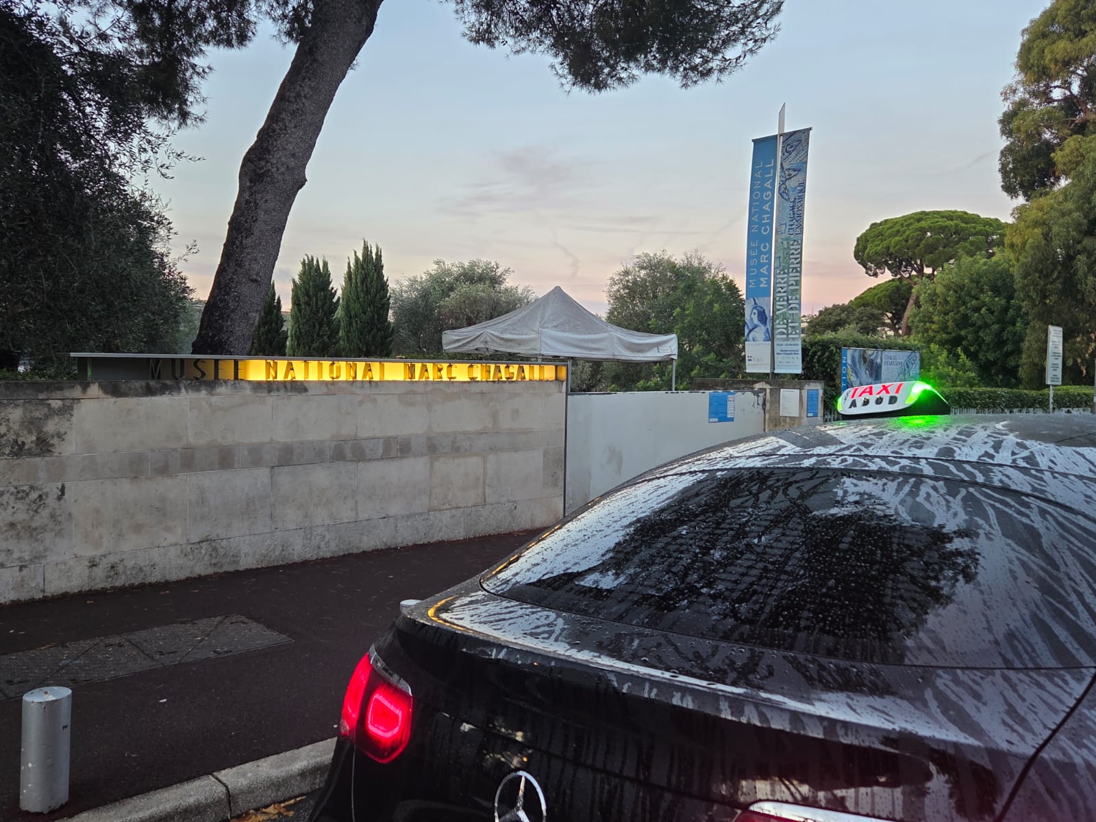 Taxi vers le Musée Marc Chagall à Cimiez