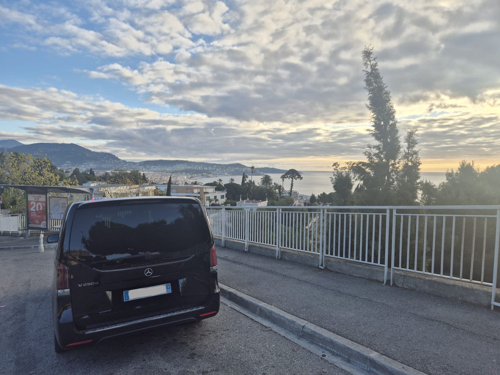 Mercedes classe V taxi excursions Nice